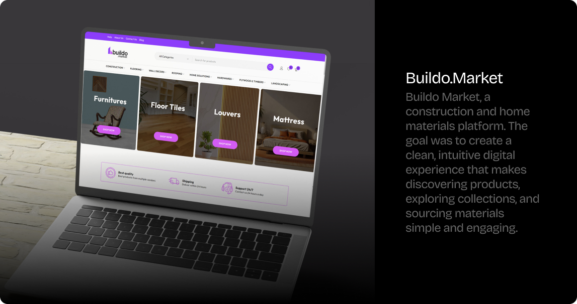 Buildo Market user interface project